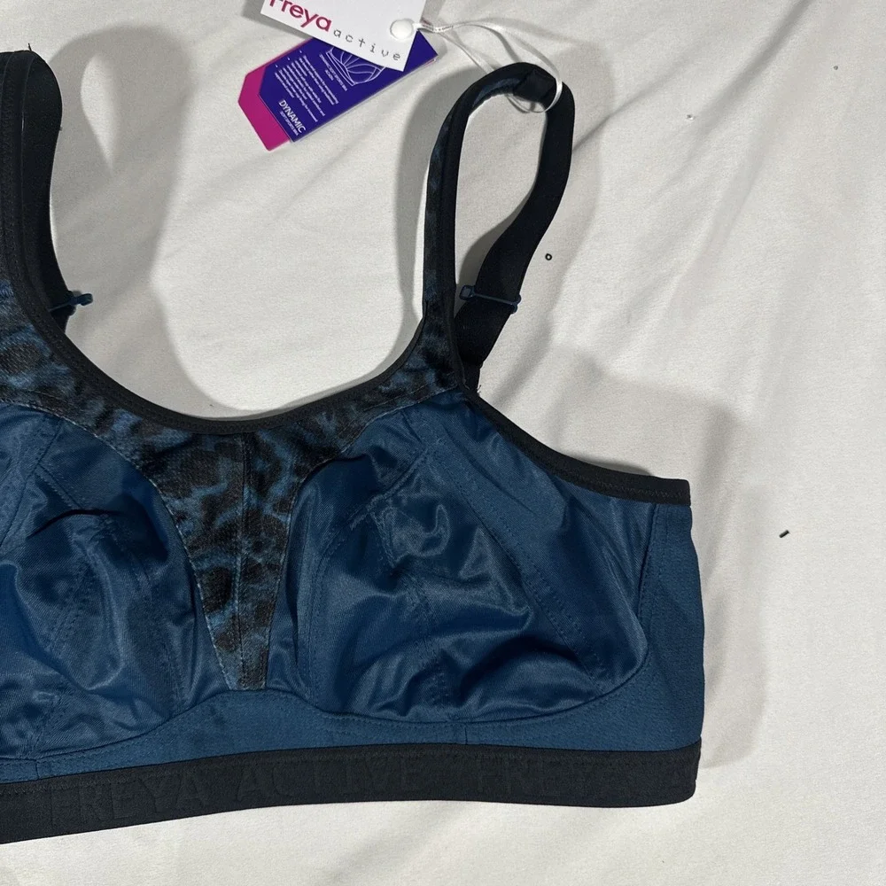 NWT $70 Freya Active [‎ 30DD ] Dynamic Wire-free Sports Bra in Teal #7002